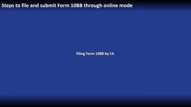 Audit report under section 10(23C) - Form 10BB смотреть онлайн