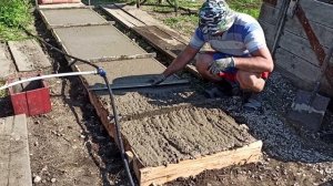 Делаем бетонную дорожку в огороде/32 Серия/
