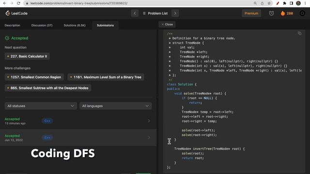 226. Invert Binary Tree | LeetCode Daily Challenge | Beginner Friendly Solution | BFS | DFS смотреть онлайн