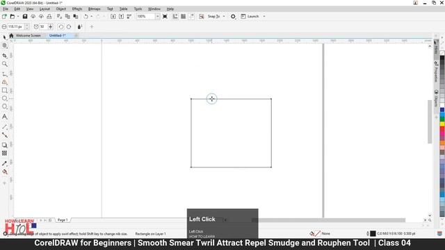 CorelDraw for Beginners Complete Course in Urdu Hindi | Smooth Smear Twirl Roughen Tool | Class 05 смотреть онлайн