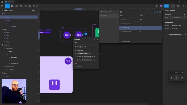 Building a game in Figma with variables смотреть онлайн
