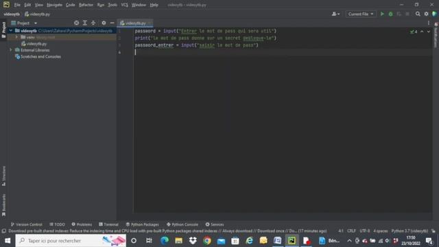 programmer la demande d'un mot de passe en python смотреть онлайн