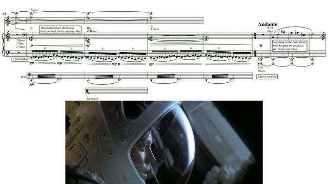 Alien: "Out the Door” by Jerry Goldsmith (Score Reduction and Analysis) смотреть онлайн