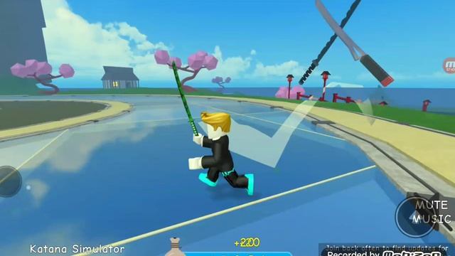 Using a Rainbow sword in Roblox! смотреть онлайн