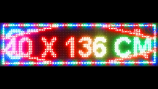 Полноцветная бегущая строка 32х128 см смотреть онлайн