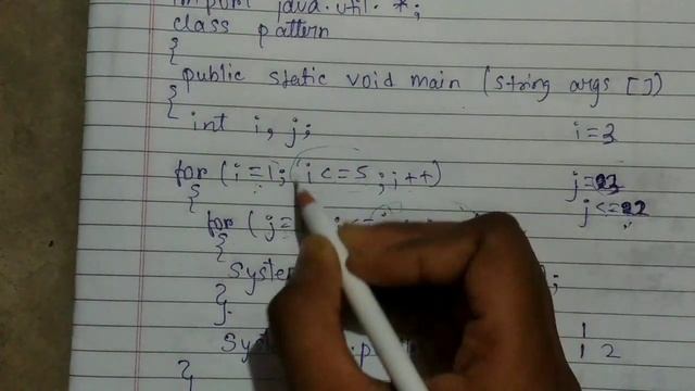 program to print the pattern || java || simplest way смотреть онлайн