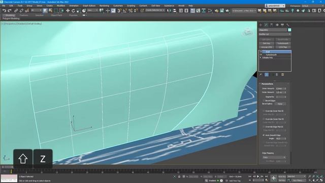 3ds Max. Моделирование автомобиля 7 – Attach, Detach, Shell, Viewport Clipping смотреть онлайн