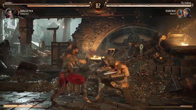 Mortal Kombat 1 (MK1) TG-Golem - Smoke (Frost Kameo) VS Mileena (Sareena Kameo) Kombat League смотреть онлайн