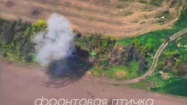 Краснополь по 2С1 "Гвоздика"/Strike at the ukrainian 2S1 "Gvozdika" by Krasnopol