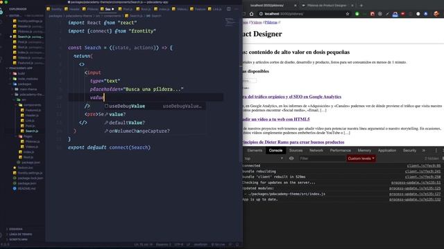 De WordPress a React usando Frontity 04: Creando el buscador con state y actions смотреть онлайн