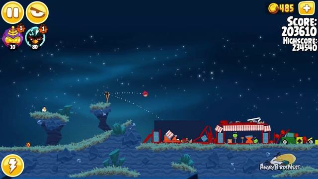 Angry Birds Seasons Invasion of the Egg Snatchers 2-22 Walkthrough 3 Star смотреть онлайн