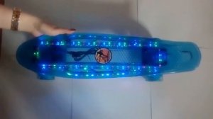 Пениборд Пенниборд со свет.колесами с подсветкой платформы 11 режимов (SB-100), 22» Дека