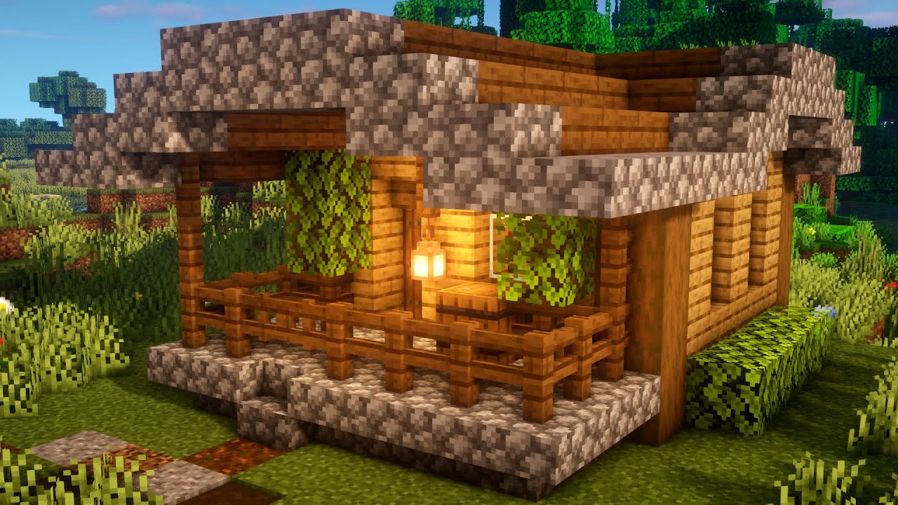 СТАРТОВЫЙ ДОМ В МАЙНКРАФТЕ! смотреть онлайн