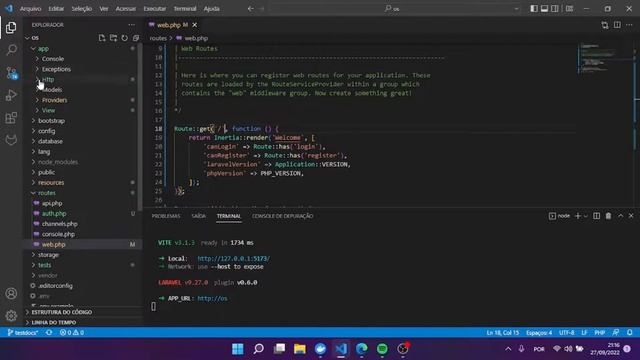 Laravel com InertiaJS e Vue3 - criando ambiente desenvolvimento смотреть онлайн