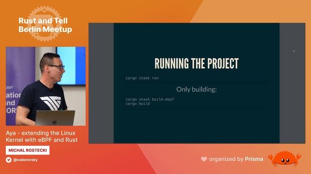 Rust and Tell - Berlin - Aya: Extending the Linux Kernel with eBPF and Rust by Michal Rostecki смотреть онлайн