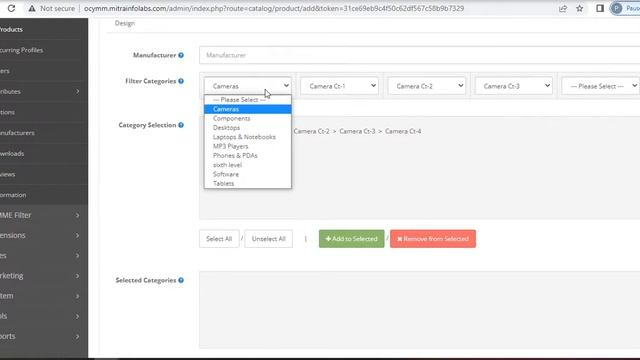 Opencart Module - Admin Dynamic Categories смотреть онлайн