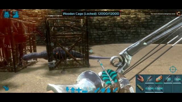 Ark Mobile Raptor Taming In A Wooden Cage (Part 3) & Alpha Raptor Hunting! смотреть онлайн