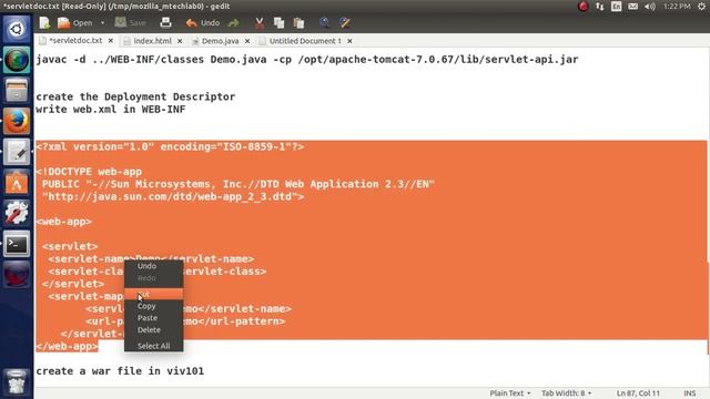 servlet in linux смотреть онлайн