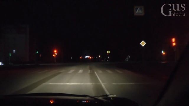 Ночной БЛЭКАУТ в Гусь-Хрустальном. Видео с улиц города. 23 октября 2021 г. смотреть онлайн