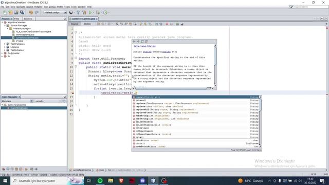Netbeas Kullanımı İle Java String Ters Çevirme (Kodlama Eğitimi) смотреть онлайн