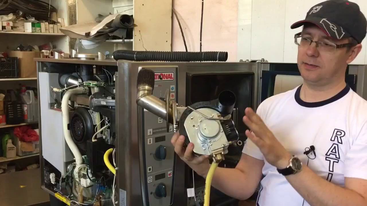 Ремонт пароконвектомата Rational CMP 61 газовая версия ошибка rE5 смотреть онлайн