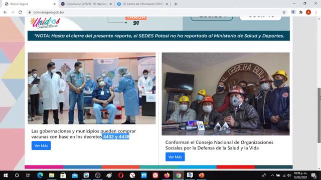 Viernes 12 de febrero Reporte Situación del Covid 19, 1244 casos y 63 fallecidos смотреть онлайн