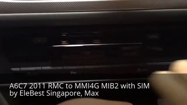 A6C7 2011 RMC to MMI4G MIB2 with SIM and Google Earth смотреть онлайн