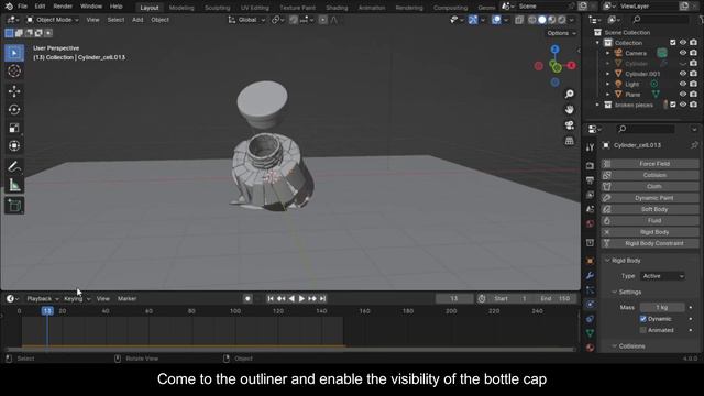 how to Make a Breaking Glass animation in blender | blender tutorial смотреть онлайн