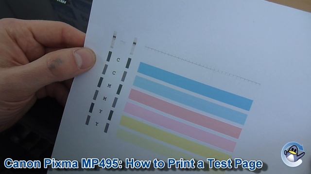 Canon Pixma MP495: How to Print a Nozzle Check Test Page смотреть онлайн