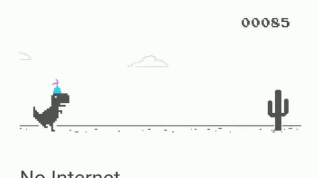 Chrome Dino 10th Birthday Easter Egg смотреть онлайн