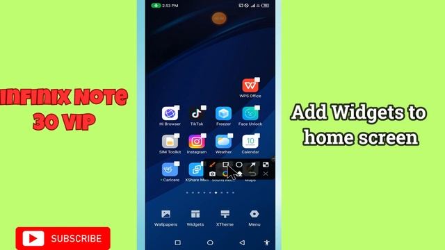Infinix Note 30 VIP Add Widgets to home screen ||How to add widgets to home screen||Widgets setting смотреть онлайн