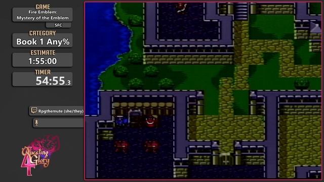 Questing for Glory 4: Fire Emblem: Mystery of the Emblem Book 1 Any% by Rpgthemute смотреть онлайн