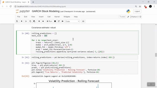 Stock Forecasting with GARCH : Stock Trading Basics смотреть онлайн