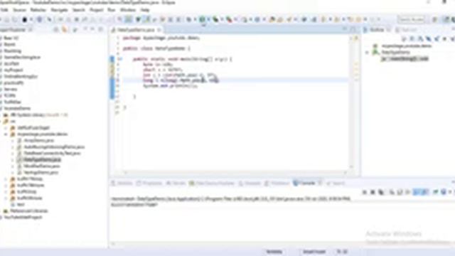 Datatype in java I Integers: byte short int long|FloatingPoint: float double|Character: char|Boolea смотреть онлайн