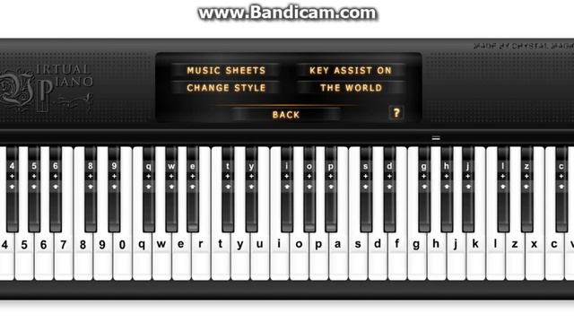 Privet Morricone на виртуальном пианино смотреть онлайн