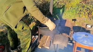 Как обжечь чугунный казан на 12 литров