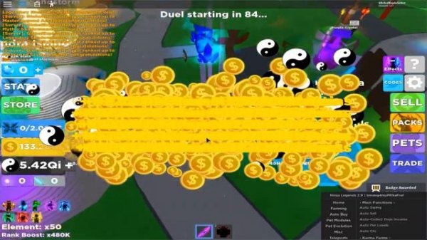 Roblox NEW Ninja Legends SCRIPT ! (Max Rank in 10 Minute.)