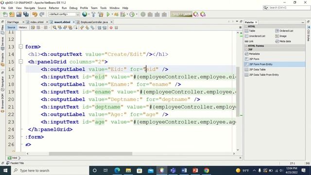 JSF-EJB-JPA-Crud-Example||CRUD Enterprise Application in NetBeans смотреть онлайн