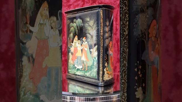 Лаковая миниатюра, шкатулка Снегурочка смотреть онлайн