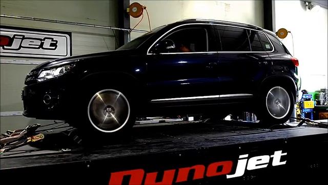 VW Tiguan 2.0 TDI BMT Dyno Test ECU Upgrade 162hp смотреть онлайн