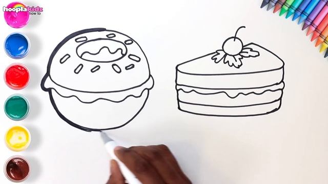 Chiki Art | Watermelon & More Yummy Food Drawing And Painting For Kids | HooplaKidz How To смотреть онлайн