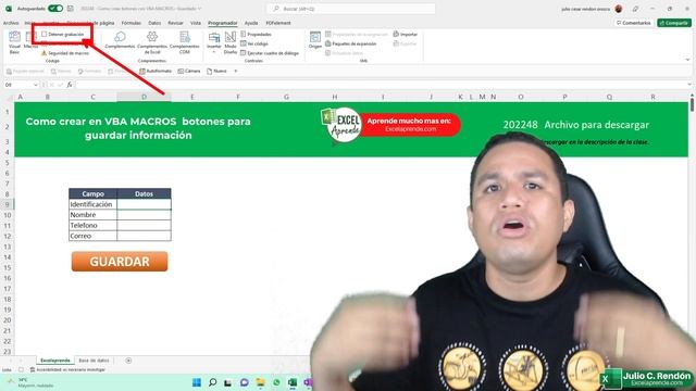 ? Como crear en VBA MACROS ? botones para guardar información смотреть онлайн