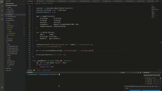 Go lang Back end: Running a HTTPS Server смотреть онлайн