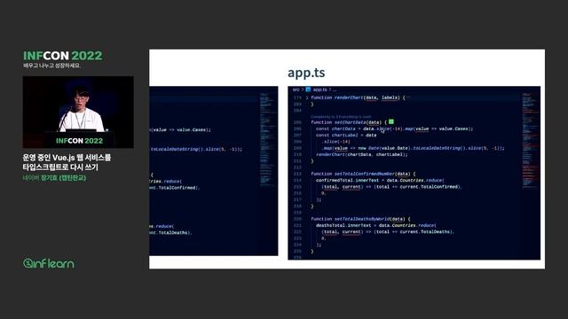 운영 중인 Vue.js 웹 서비스를 타입스크립트로 다시 쓰기 | 인프콘 2022 смотреть онлайн