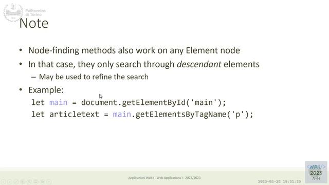 WA1-2023-L11: JavaScript in the Browser - DOM, Events смотреть онлайн