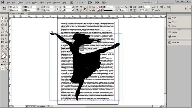 Texto contornando uma imagem no InDesign смотреть онлайн