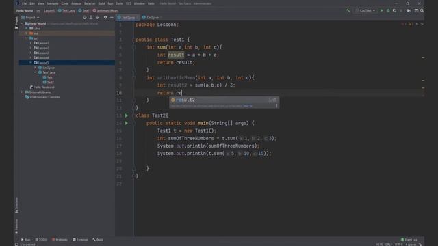 5.(Java) Методы и конструкторы смотреть онлайн