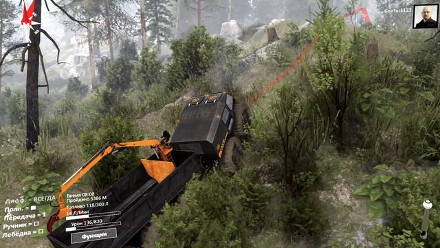 УПОРОТАЯ ПОЕЗДКА НА ЗАПРАВКУ! - Spintires: SHERP Ural Challenge #3 смотреть онлайн