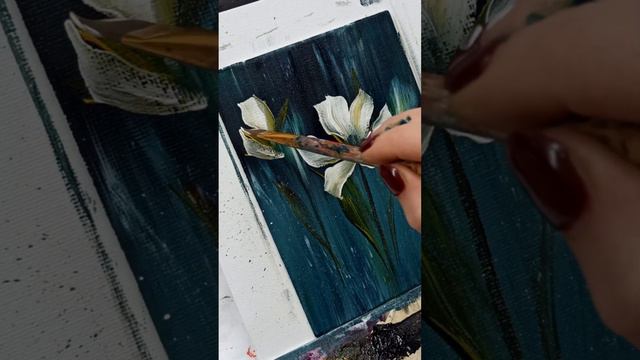 Night Flowers #painting #flowers  #ElsaArtLine #artist #elsaweissbekolli #acrylicpainting  #art V48