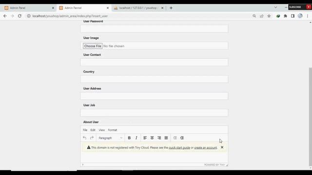 95. Create Insert Admin Details Page Using PHP & MySQL смотреть онлайн